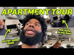 HERE'S THE APARTMENT TOUR! (even though I've been sleeping on the sofa...)