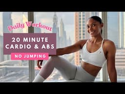 NO JUMPING!! CARDIO & ABS Bodyweight Workout 🔥 FAT BURN