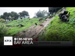 Mudslide hits Fairfax apartment building during heavy rain