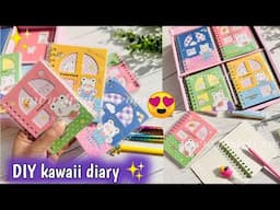 DIY Cute 😍 Journal Diary at Home | DIY Kawaii Bear Diary #craftersworld #journal #diycraft #kawaii