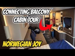 Norwegian Joy CONNECTING Balcony Cabin Tour 2025 | Cabins 12236 & 12238