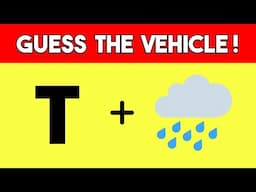 Can You Guess The Vehicle From The Emojis? | Fun Emoji Game