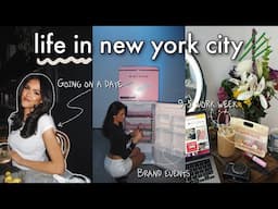 week in my life in NYC vlog || first date grwm, 9-5 work week, brand events, morning routines