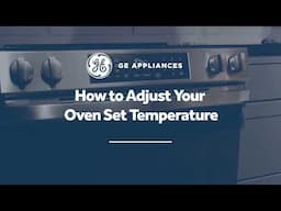 How to adjust your oven internal temperature using the settings menu