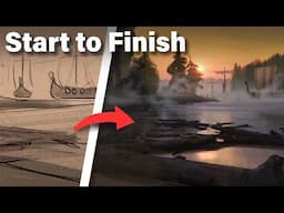 LEARN How to Paint a Landscape Environment from Scratch