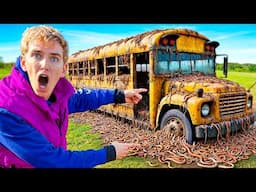 I Found WORMS In Haunted School Bus!