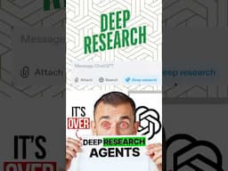 NEW ChatGPT Deep Research Agents are INSANE! 🤯