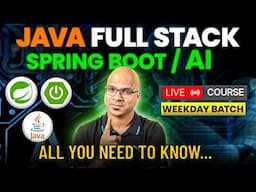 Java Full Stack Spring Boot AI Live Course Details