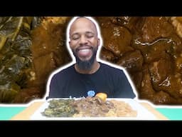 SOUL FOOD SUNDAY | JAMAICAN STYLE BEEF TIPS N RICE | HOMESTYLE COOKING  MUKBANG 먹방 EATING SHOW