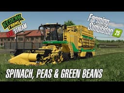 🔴 LIVE - Farming Simulator 25 -  New vegetables: Spinach, Peas, Green Beans on Zielonka Map!