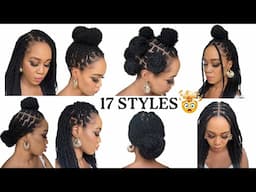 🔥 17 WAYS TO STYLE TWISTS /BOX BRAIDS / BEGINNER FRIENDLY /Protective Style / Tupo1