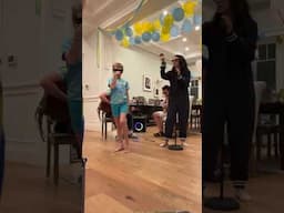 Singing Meghan Trainer at the twins Birthday! #shorts @BallingerFamily @BallingerFamilyShorts