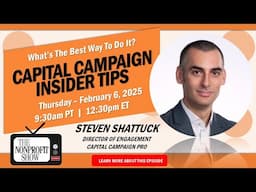 Capital Campaign Insider Tips