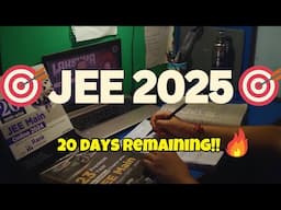 Last 20 days remaining for JEE Mains💀 | 15 hours Study vlog 🔥| Happy new year |@iitjeeone