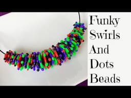 Easy Polymer Clay Beads Tutorial Funky Swirls And Dots Faux Lampwork Disc Bead Halloween Theme