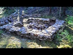 Building a Small Stone House in the Woods - Dry Stone Walling - Day 11-13