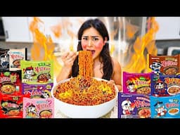 MIXING TOGETHER Every KOREAN SPICY Ramen Noodle Flavor!!