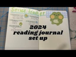 2024 reading journal set up