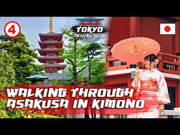 Kimono in Asakusa, Senso-ji Temple, Nakamise Street, Ekimise & Sumida Views | Tokyo Travel Vlog Ep 4