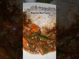 Nigerian beef vegetables Curry #housechef #food #virakshorts #youtubeshorts