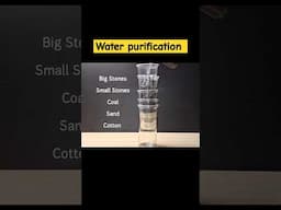 Water purification Working model/Water Purifier #waterpurifier water#viralshort #shorts