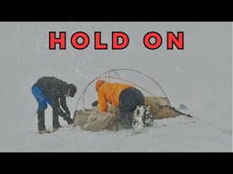 SNOWSTORM BATTLE IN A HILLEBERG SOULO - Blencathra Summit Lake District UK Wild Camping Backpacking