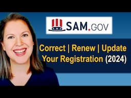 Renew/Update Your SAM Registration: How To, When, and Why