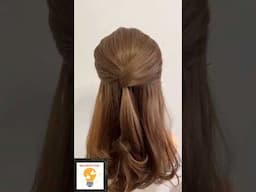 Quick and beautiful hairstyle for women. DIY gorgeous hairstyle