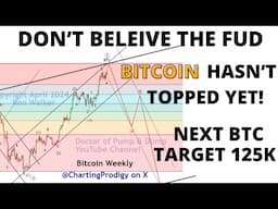 DON'T BELIEVE THE FUD - Bitcoin Hasn't Topped Yet! Next BTC Target Level 125K