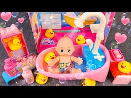 52 Minutes Satisfying with Unboxing Cute Pink Baby Bathtub Playset ASMR | Toys Collection Review