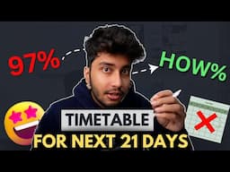 I followed this TIMETABLE for 21 days to score 97% | Board Exam 2024 | Kushal Sarkar