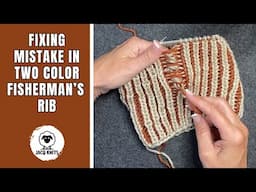 Fixing mistake in two color fisherman's rib