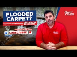 Flooded Carpet? Transform your floors with decorative concrete!