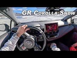 Toyota GR Corolla Snow Drifting - Testing the New Blizzak 6 in Colorado (POV Drive)