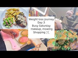 Daily vlog, Weight loss journey Day 3, weight loss recipes. Makeovers, home chores and shopping