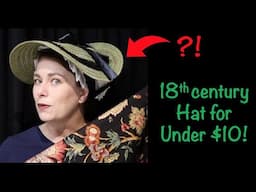 Historical costuming BUDGET HACK | 18th-century hat from PLACEMATS!