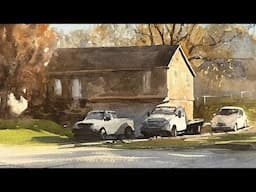 How to Paint Cars in Watercolor - Morning Light