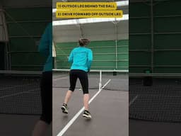 Great drill to work on your #tennis volley #tennisfootwork