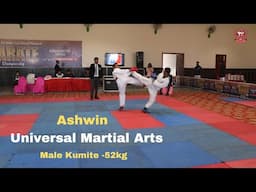 Ashwin - Student of Universal Martial Arts :: National Karate male kumite -52kg :: India 2023