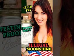 How To Test The Proof of 'Illegal' American Moonshine - IRISH TRY @LeatherJacketGuy #Shorts