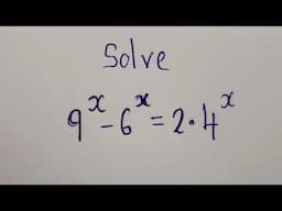 Can you try this🤔? | 9^x-6^x=2.4^x | Super Olympiad