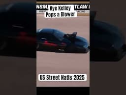 US Street Natls Kye Kelley pops a blower on one of his fastest passes #racing #race #racer #racecar