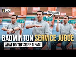 BWF Certified Badminton Service Judge - What Do The Signs Mean + Rare Sign & Apparatus Test