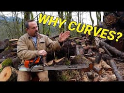 My chainsaw is cutting curves.  Here's why.