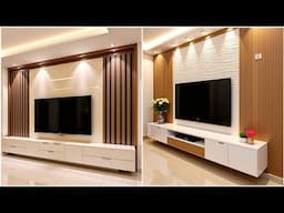 200 Best Modern TV Unit Design Ideas For Living Rooms 2025 | TV Stand & Home Wall Decoration Ideas