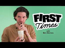 Ben Barnes Tries Boba For The First Time, Sings Wicked | First Times