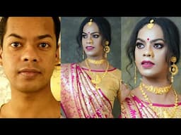 Male to Female Transformation 2023 | Boy to Girl | Reception look| Crossdressing | MtF | Riya'sTouch