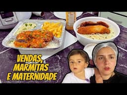 ROTINA REAL DE VENDAS NO IFOOD: MEU DIA VENDENDO MARMITEX EM CASA COM UMA BEBÊ