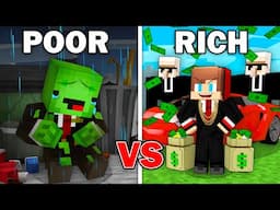 Mikey POOR vs JJ RICH Businessman Survival Battle in Minecraft! - Maizen