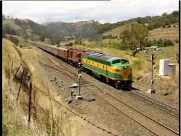 Australian heritage diesel locomotives 4201, 4520  & 44211 - Tamworth to Sydney - January 2000